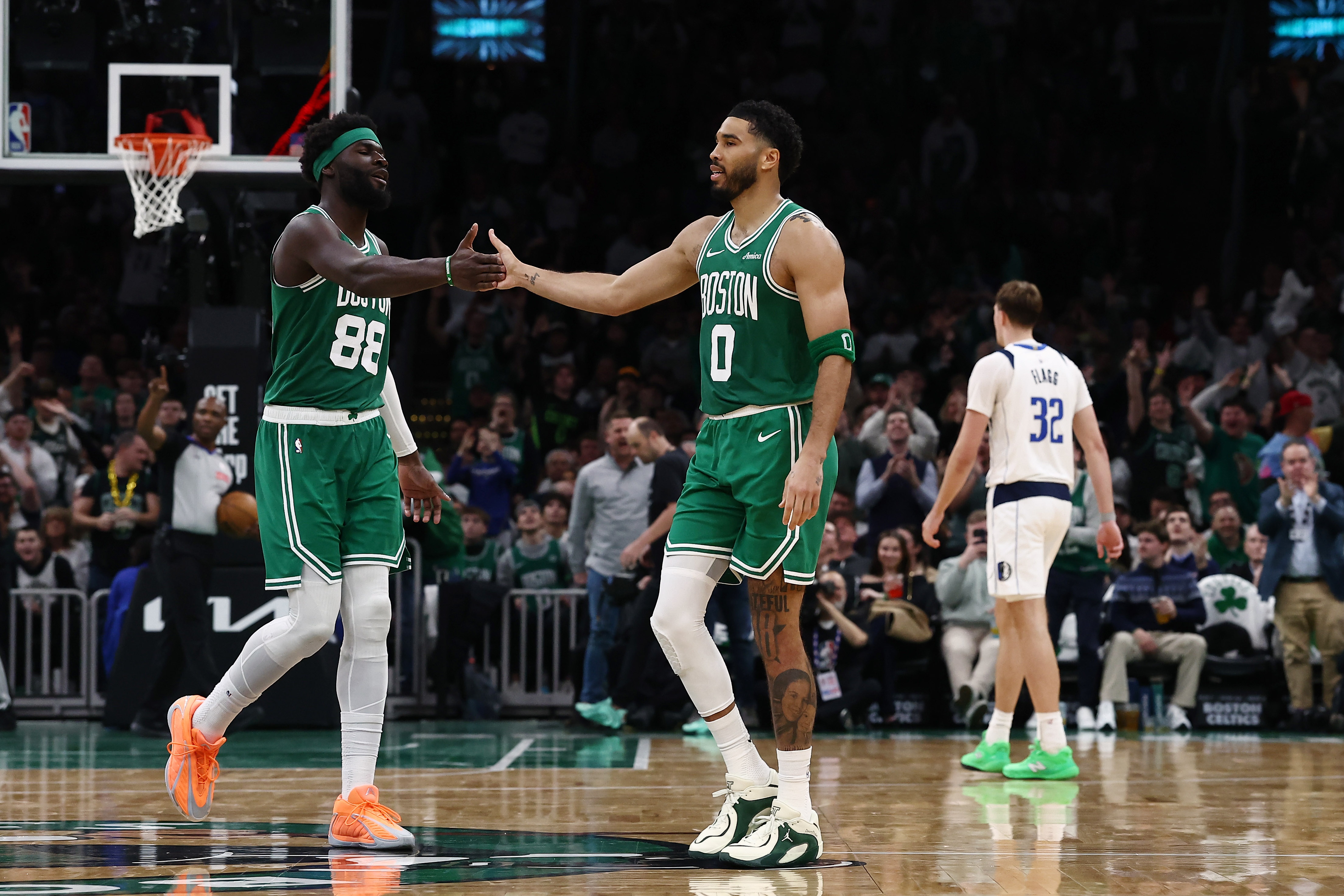 华体会体育-13投11中砍24分10板！奎塔：塔图姆的牵制力让我的工作变得更简单